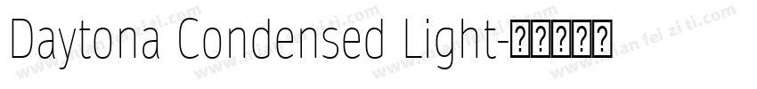 Daytona Condensed Light字体转换